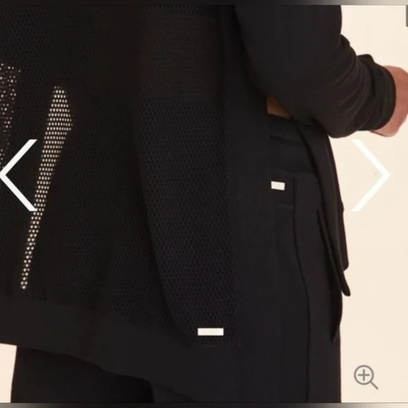 Alala Heron Mesh Knit Oversized Long Sleeve Sweatshirt in Black size Small - Picture 4 of 15